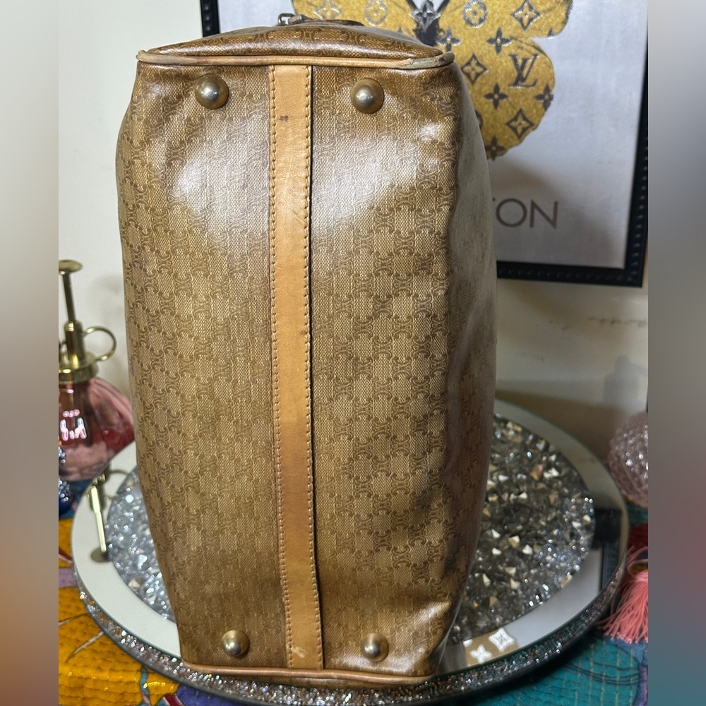 Vintage Celine Macadam Boston Bag. - Picture 3 of 12